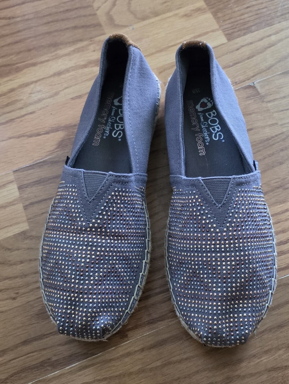 BOBS from Skechers Slip-On Flats with Stud Embellishments